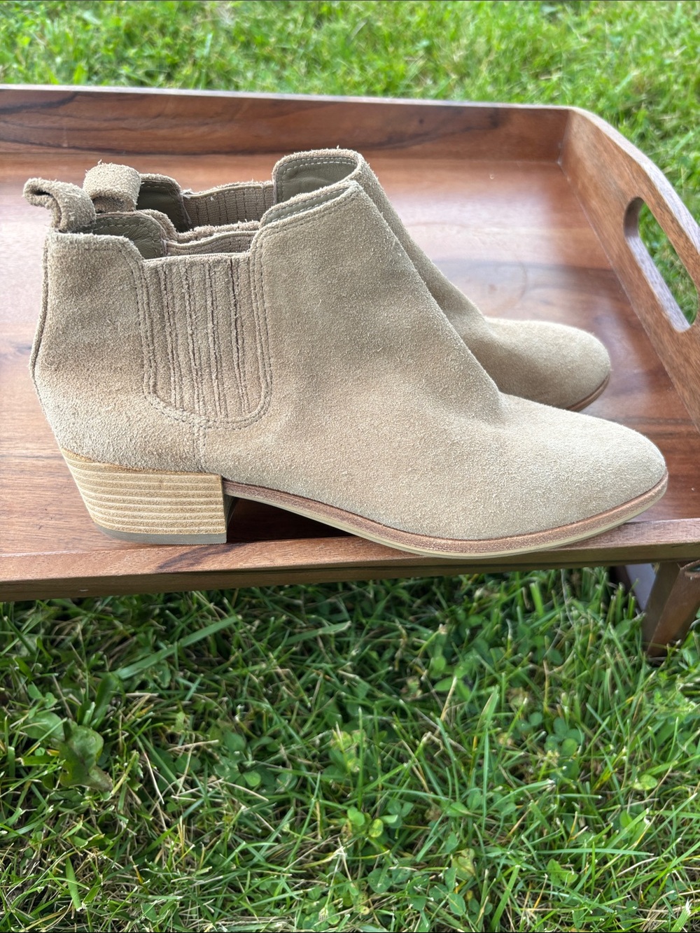 Michael Kors Tan Suede Ankle Booties - Picture 9 of 10
